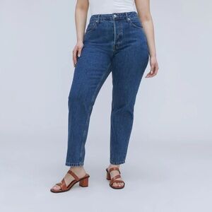 NWT Everlane The Curvy '90s Cheeky Straight Jean Medium Blue Size 33 US 16